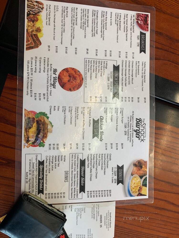Soul Food Shack - Gardena, CA menu_pic