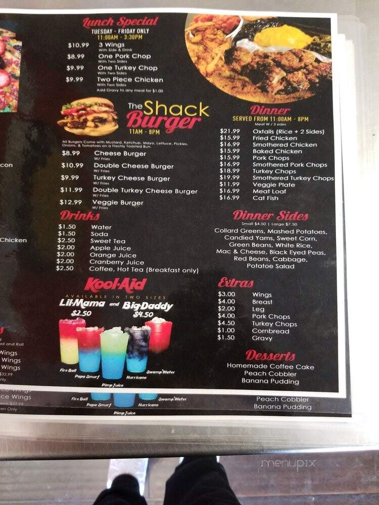 Soul Food Shack - Gardena, CA menu_pic