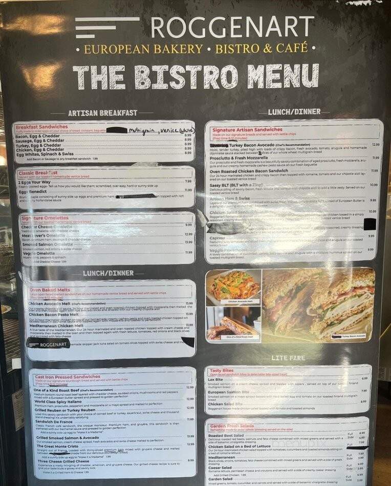 Roggenart - Columbia, MD menu_pic