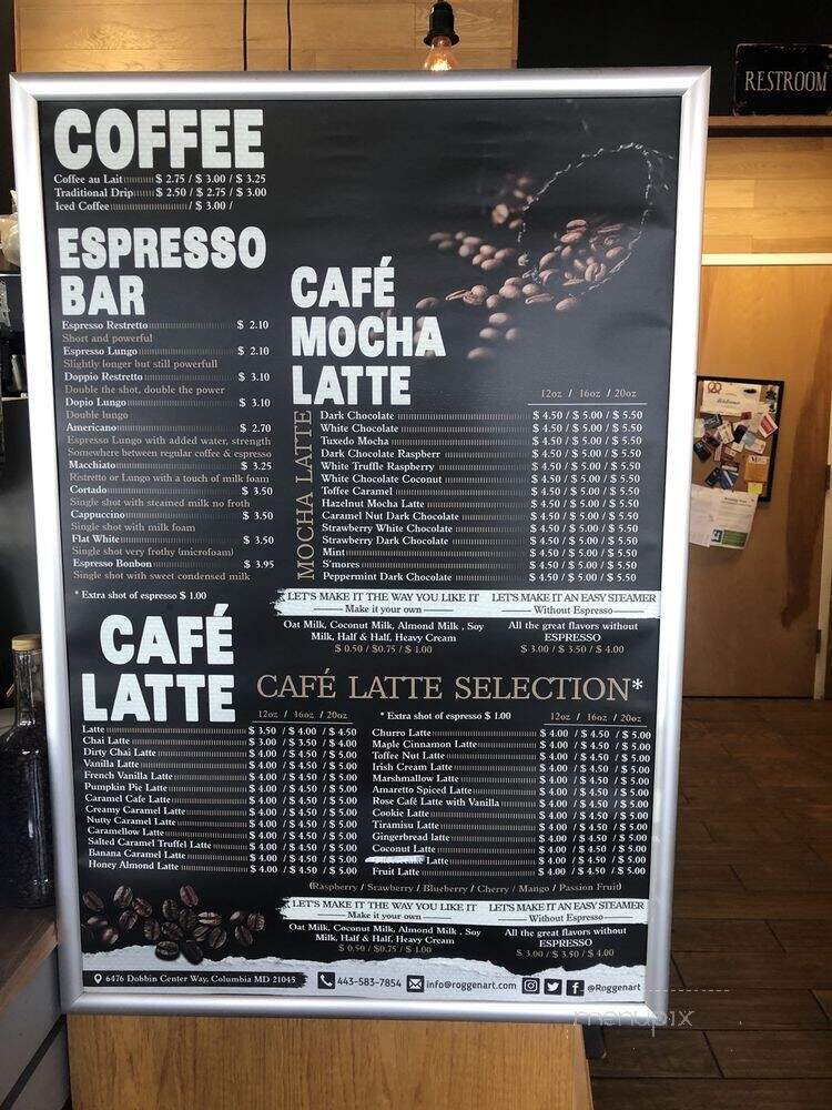 Roggenart - Columbia, MD menu_pic