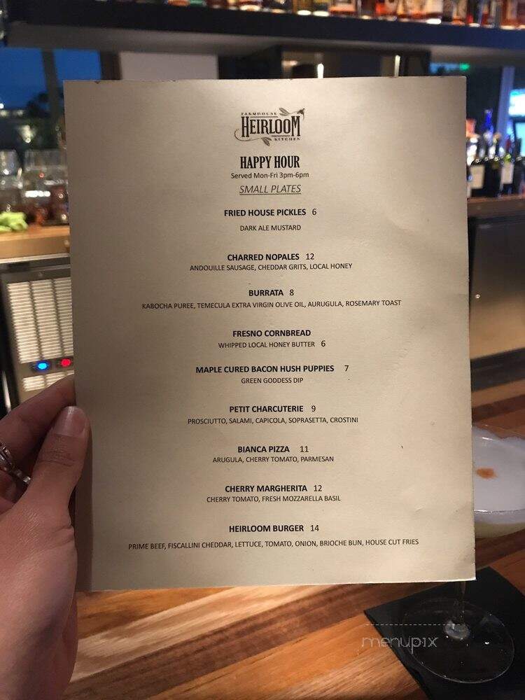Hive & Honey Rooftop Bar - Irvine, CA menu_pic