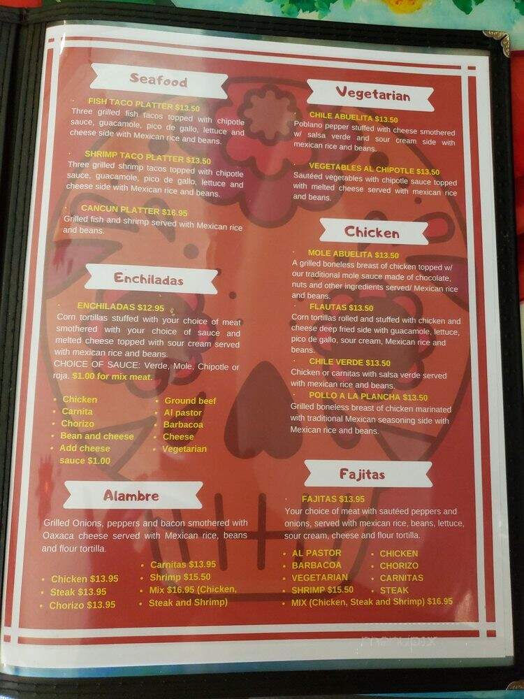 Buena Vista - Ardmore, PA menu_pic