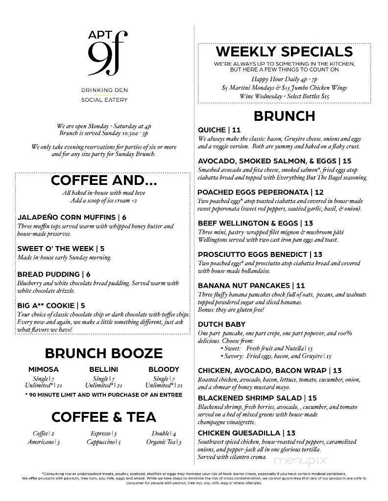Apt 9F - Wilton Manors, FL menu_pic