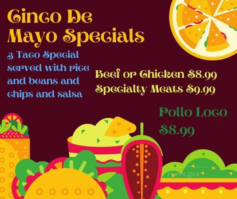 Tacos No Mas - Gas City, IN menu_pic