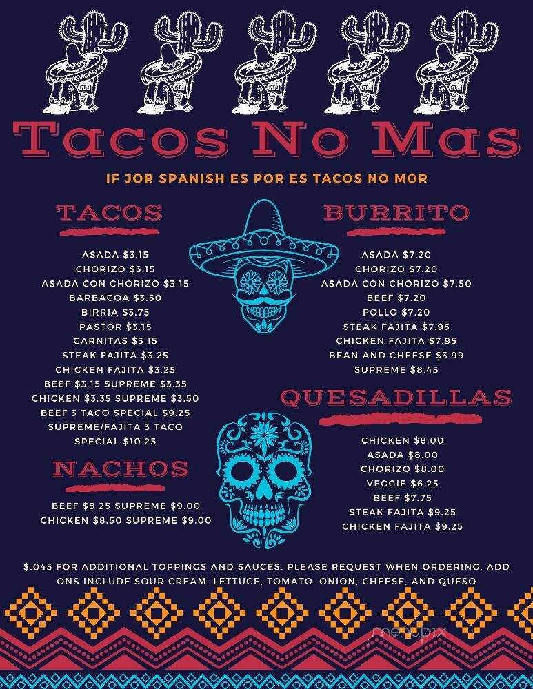 Tacos No Mas - Gas City, IN
