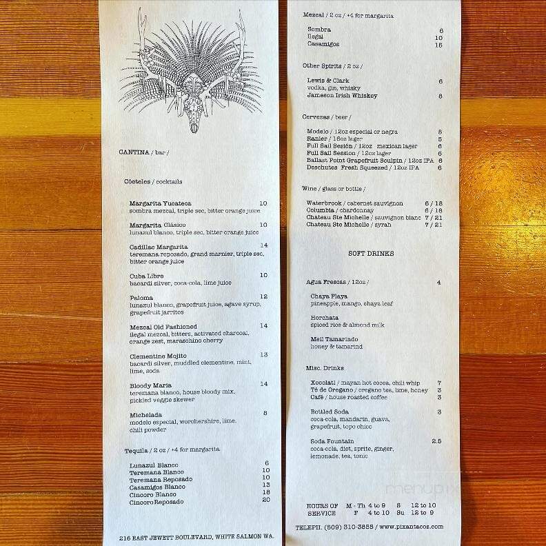 Pixan - White Salmon, WA menu_pic