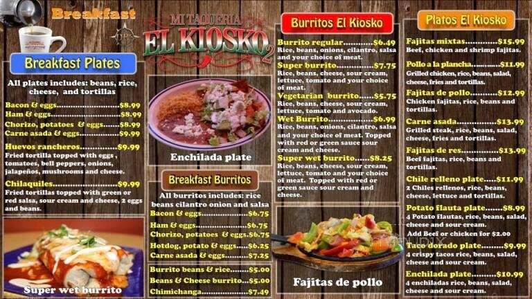 Mi Taqueria - Salinas, CA menu_pic