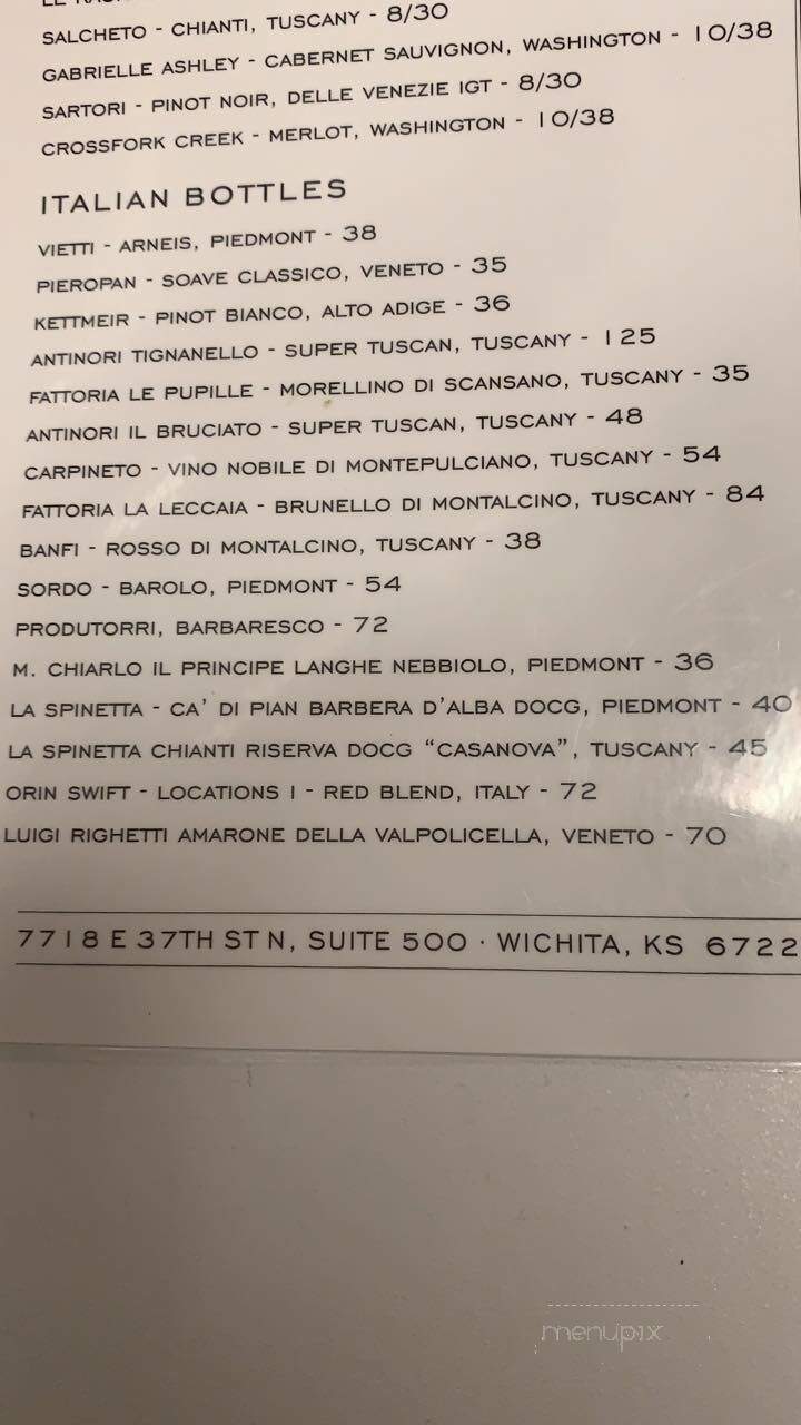 Napoli Italian Eatery - Wichita, KS menu_pic