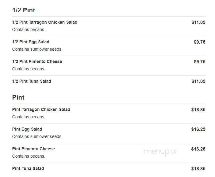 Bird Bakery - Greenwood Village, CO menu_pic