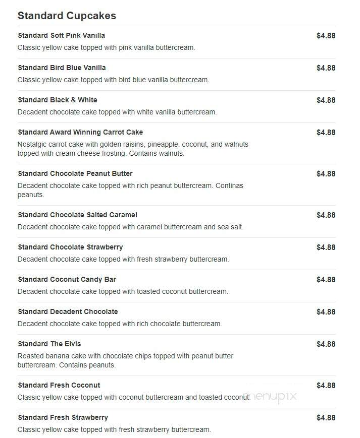 Bird Bakery - Greenwood Village, CO menu_pic