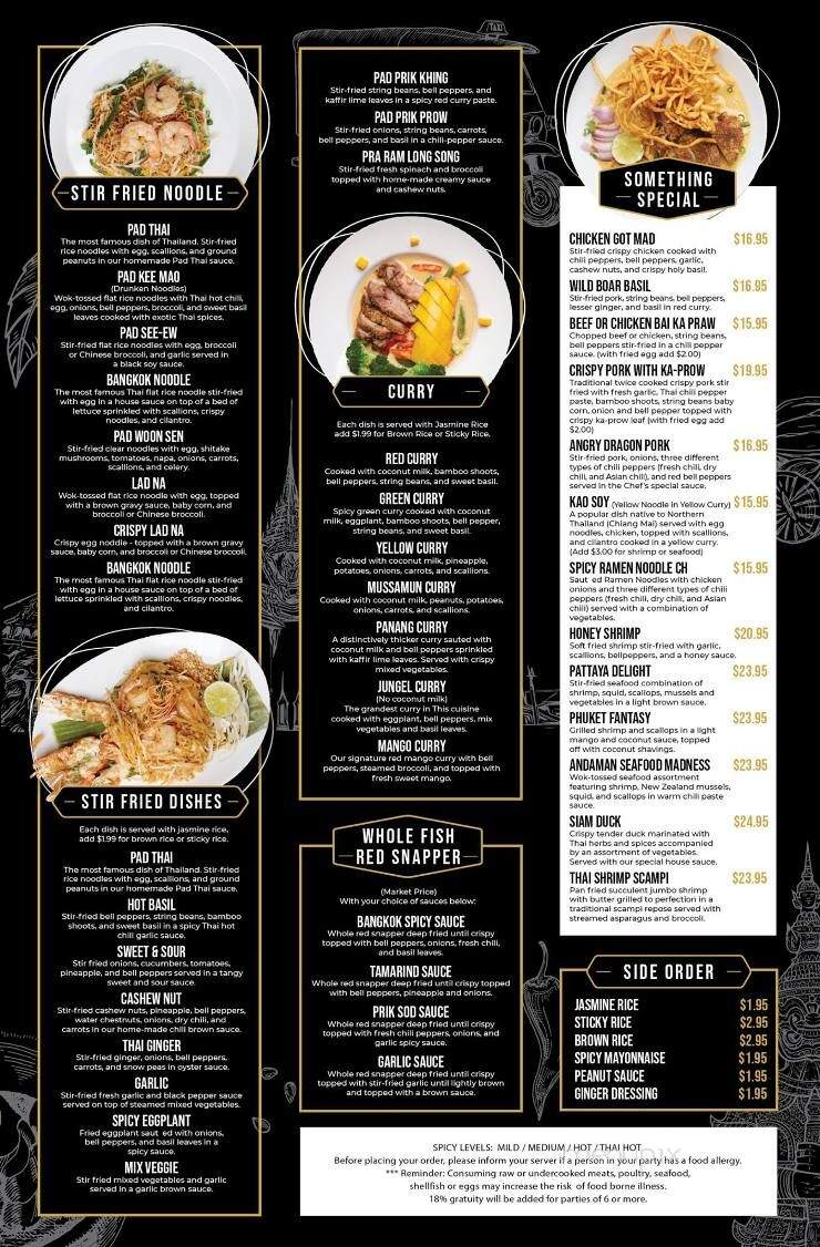 Somewhere in Bangkok - Avon, CT menu_pic