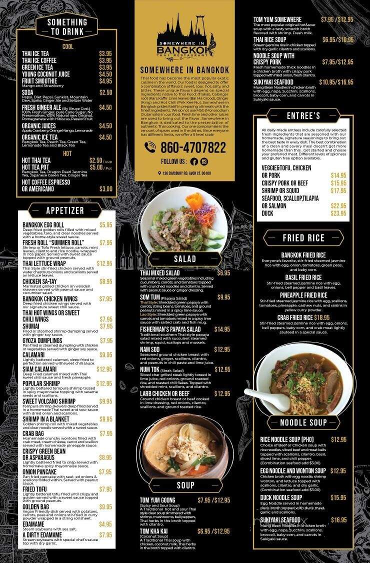 Somewhere in Bangkok - Avon, CT menu_pic