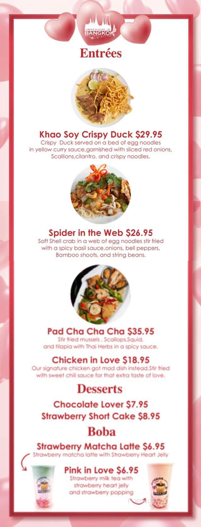 Somewhere in Bangkok - Avon, CT menu_pic
