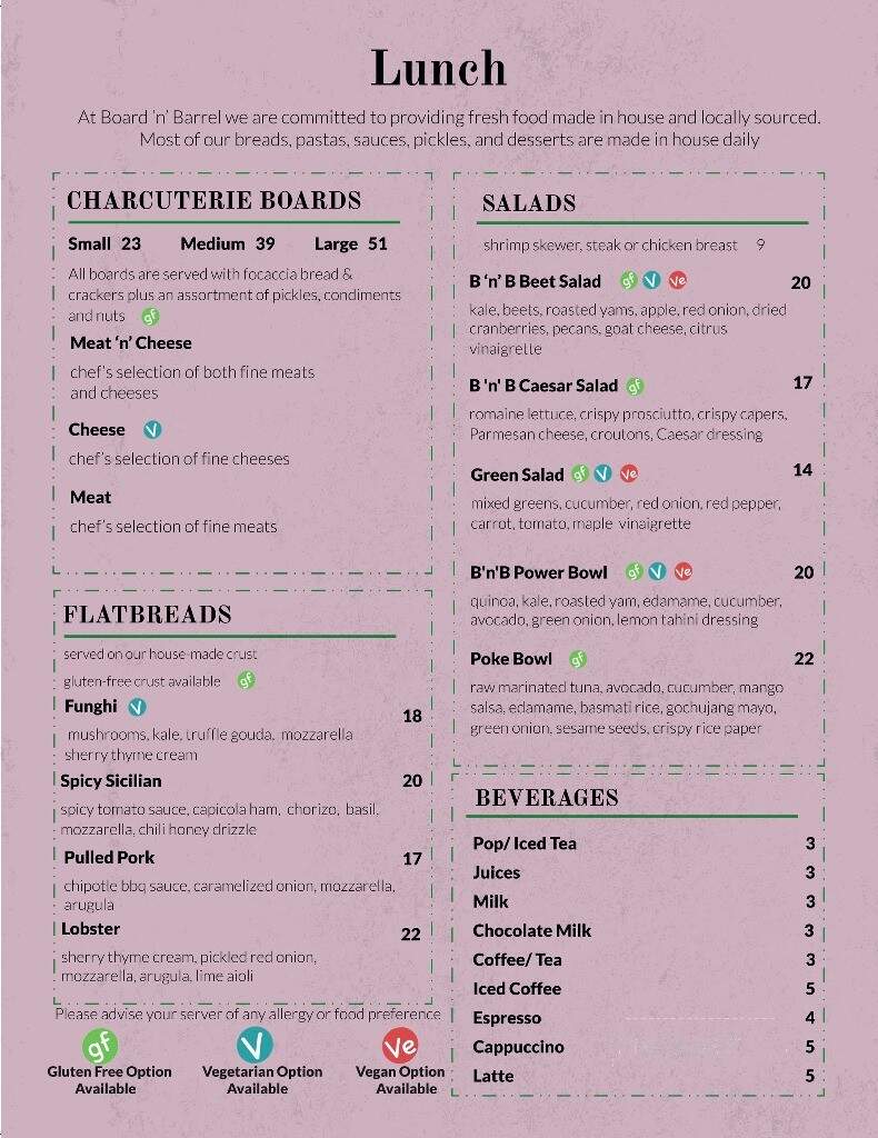 Board 'n' Barrel - Peace River, AB menu_pic