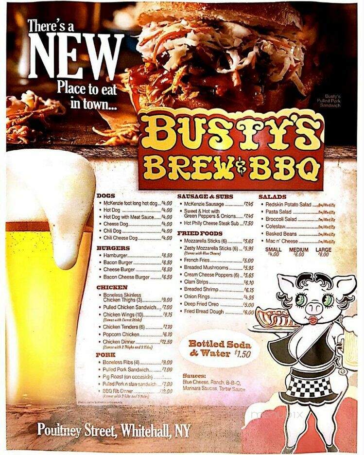 Busty's brew & BBQ - Whitehall, NY menu_pic
