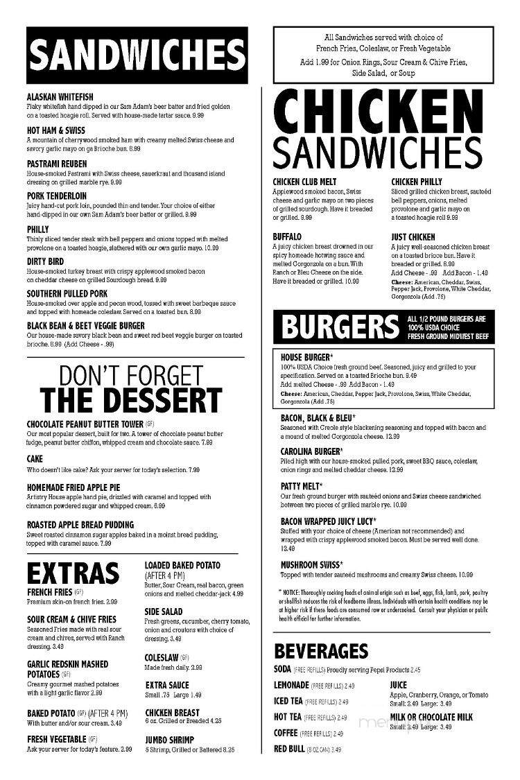 Iron Horse Charitone - Chariton, IA menu_pic