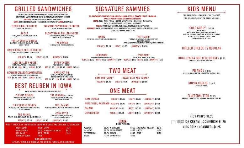 Jay's Deli - Grinnell, IA menu_pic