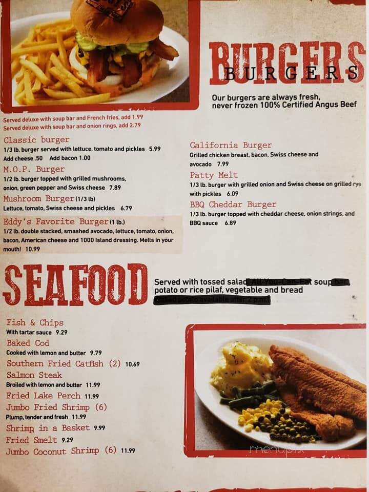 Eddy's Family Dining - Garden City, MI menu_pic