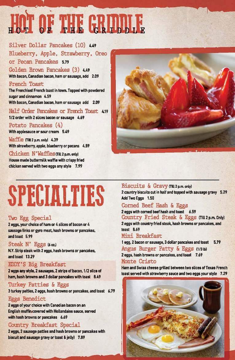 Eddy's Family Dining - Garden City, MI menu_pic