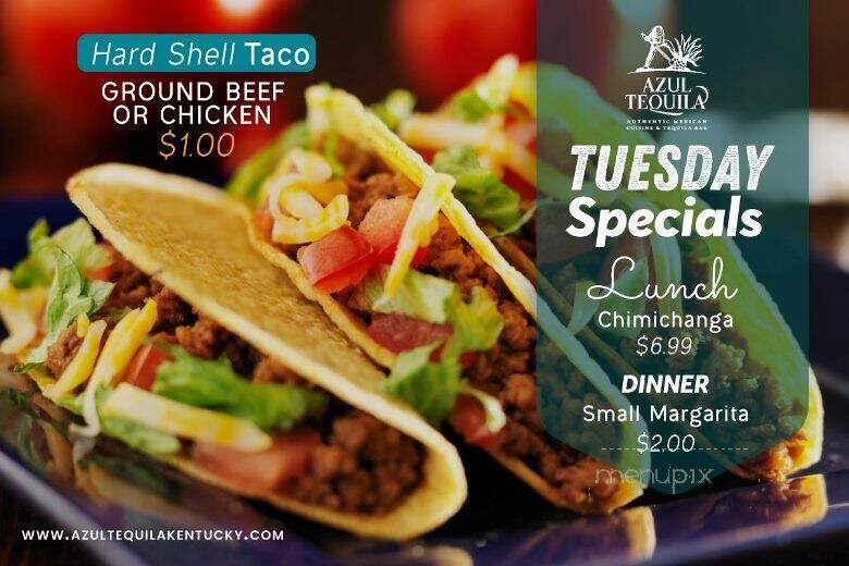 Azul Tequila - Glasgow, KY menu_pic
