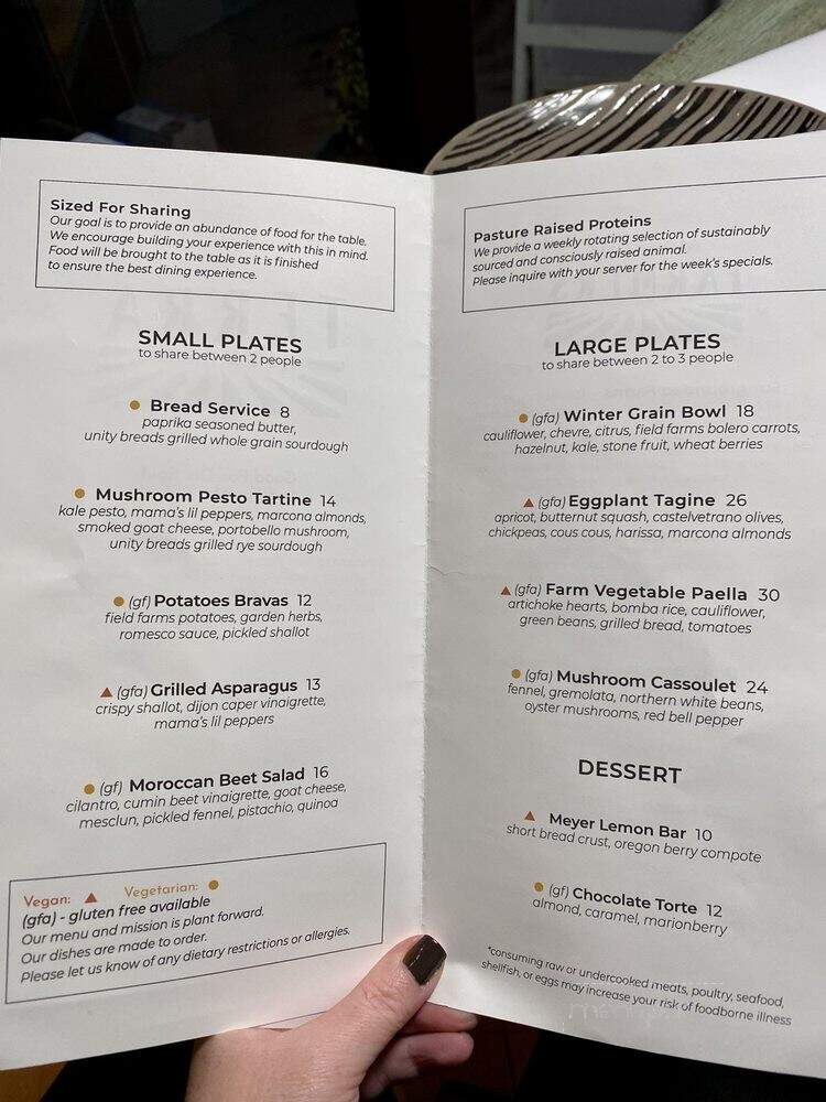 Terra Kitchen - Redmond, OR menu_pic