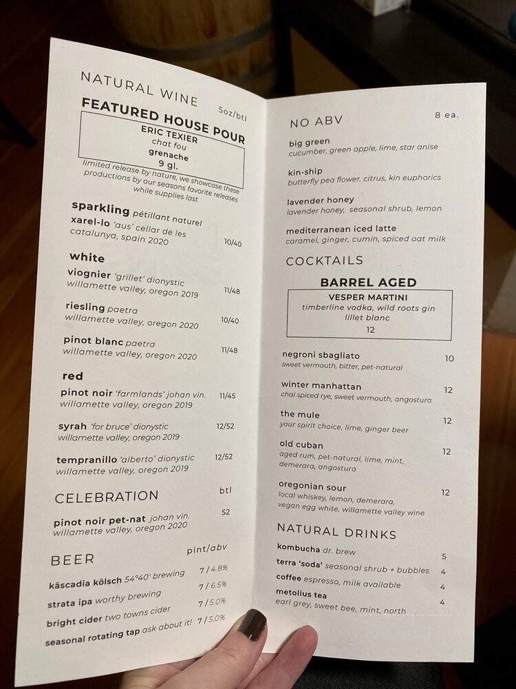 Terra Kitchen - Redmond, OR menu_pic