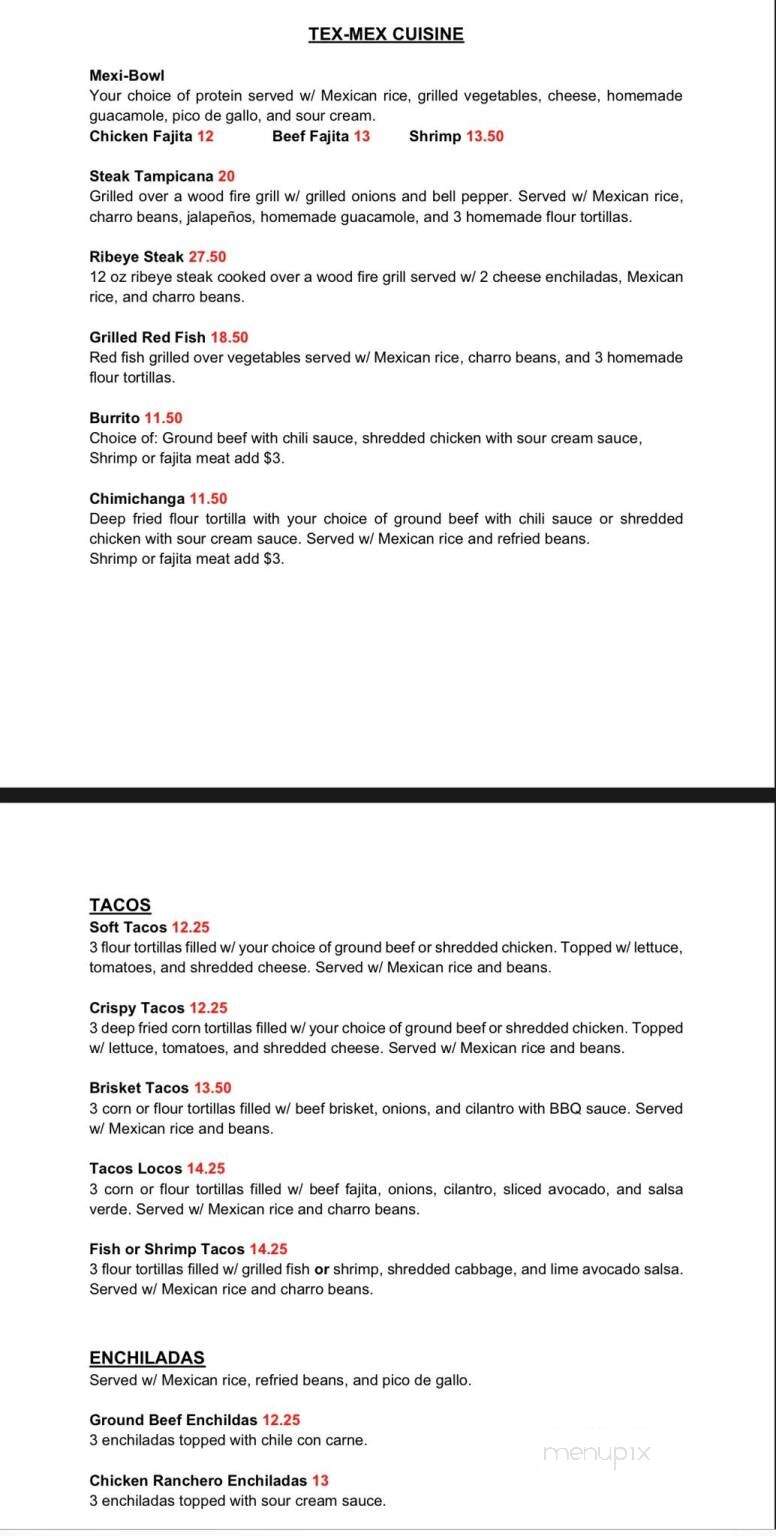 Victoria's Mexican Food and Grill - Denham Springs, LA menu_pic