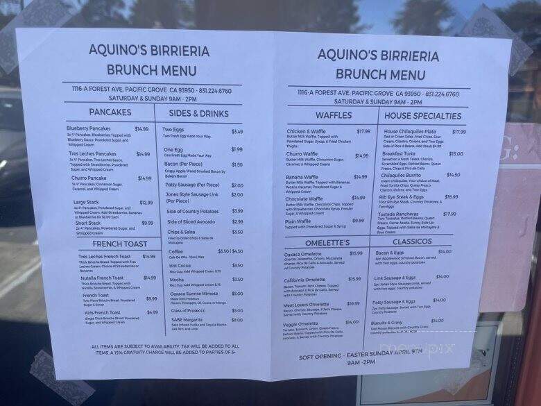 Aquino's Birrieria - Pacific Grove, CA