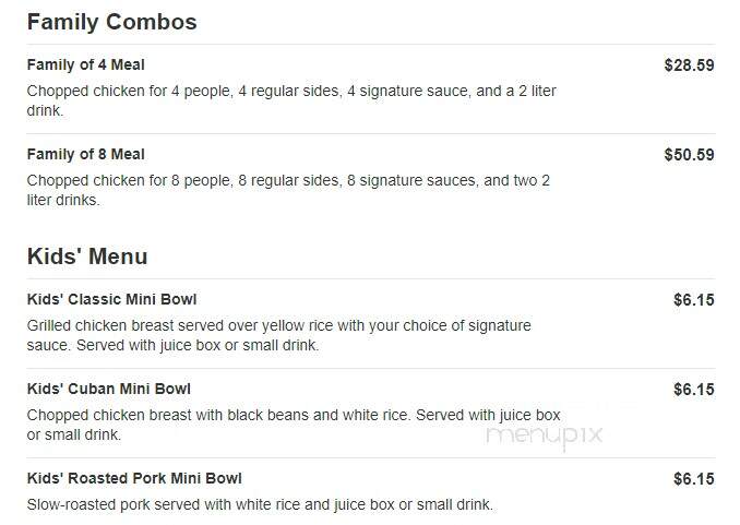 Tropical Grille - Simpsonville, SC menu_pic