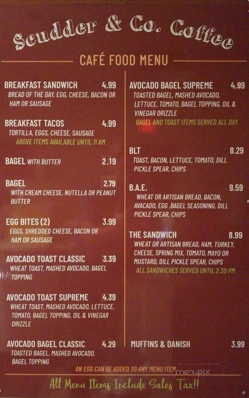 Scudder & Co Coffee - Washington, MO menu_pic