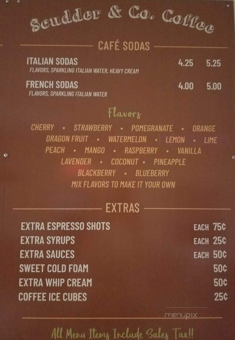 Scudder & Co Coffee - Washington, MO menu_pic