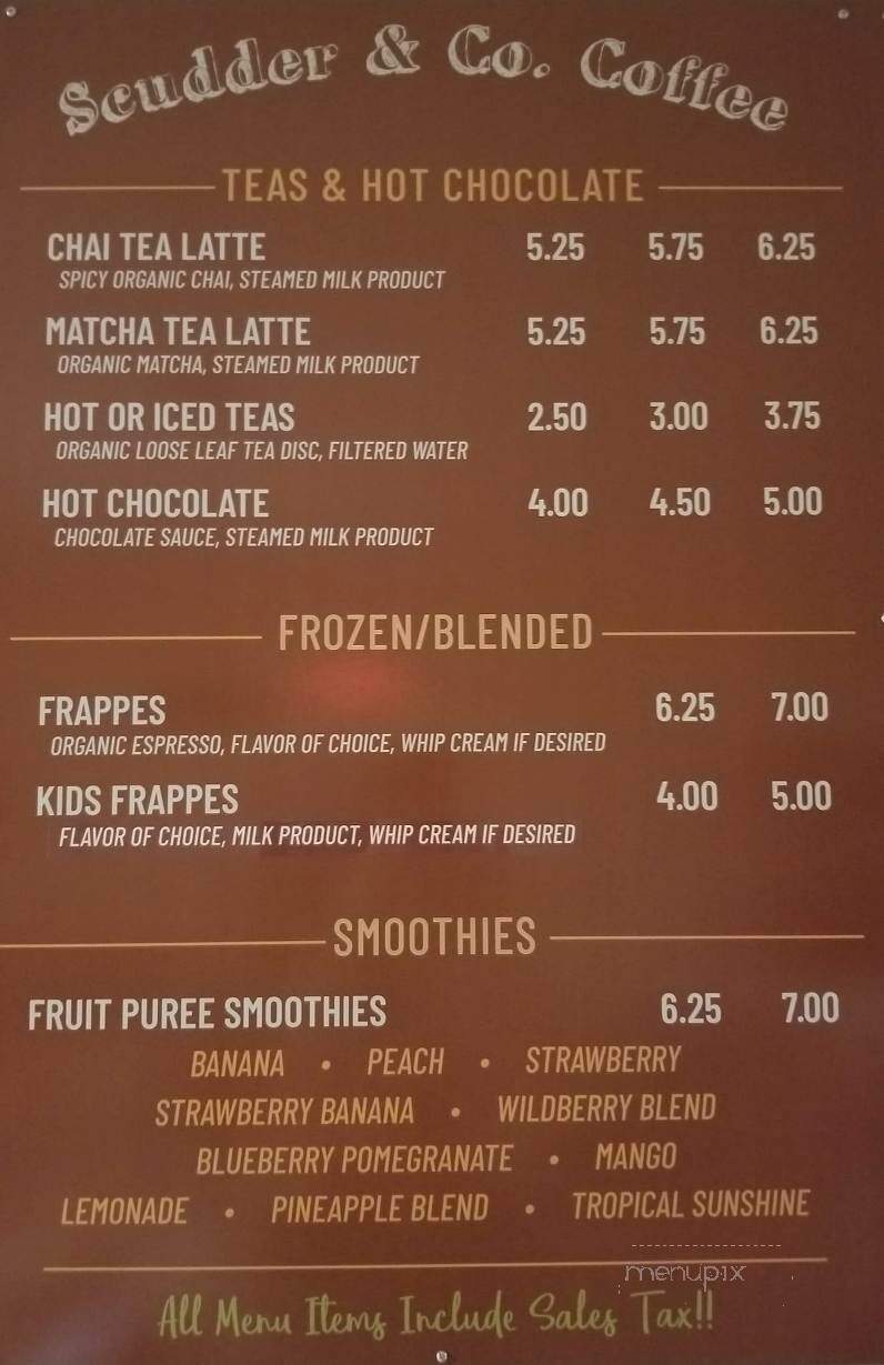 Scudder & Co Coffee - Washington, MO menu_pic