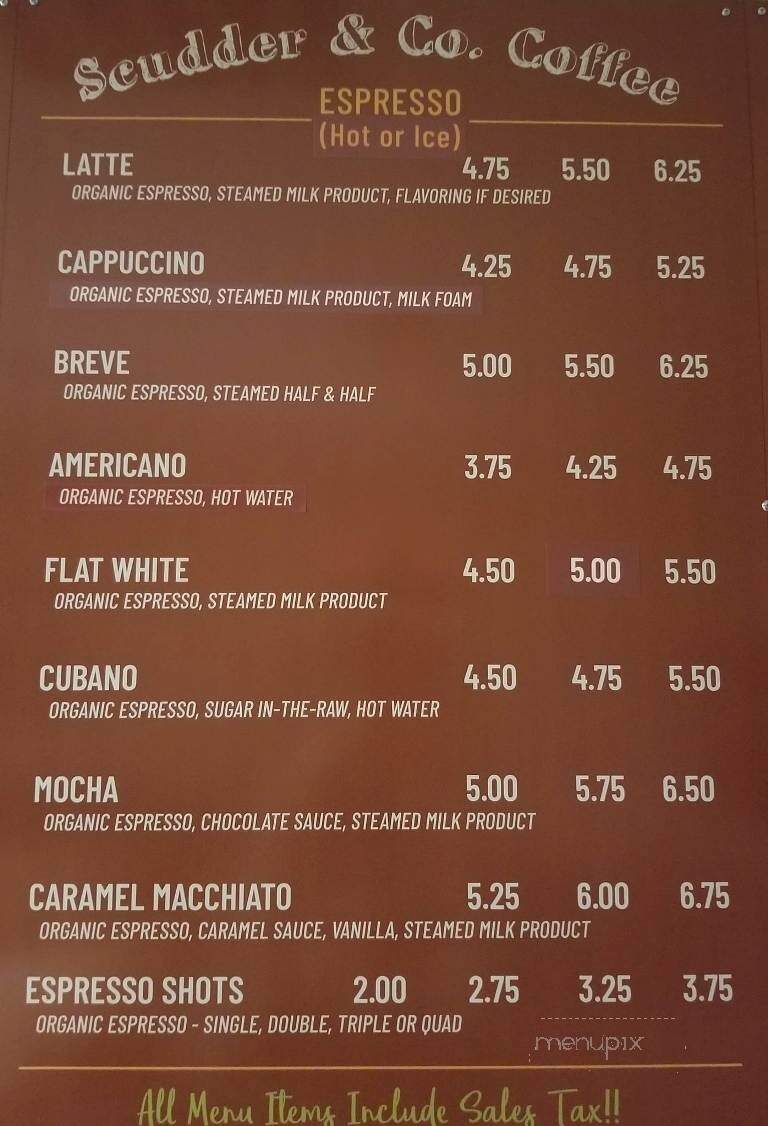Scudder & Co Coffee - Washington, MO menu_pic