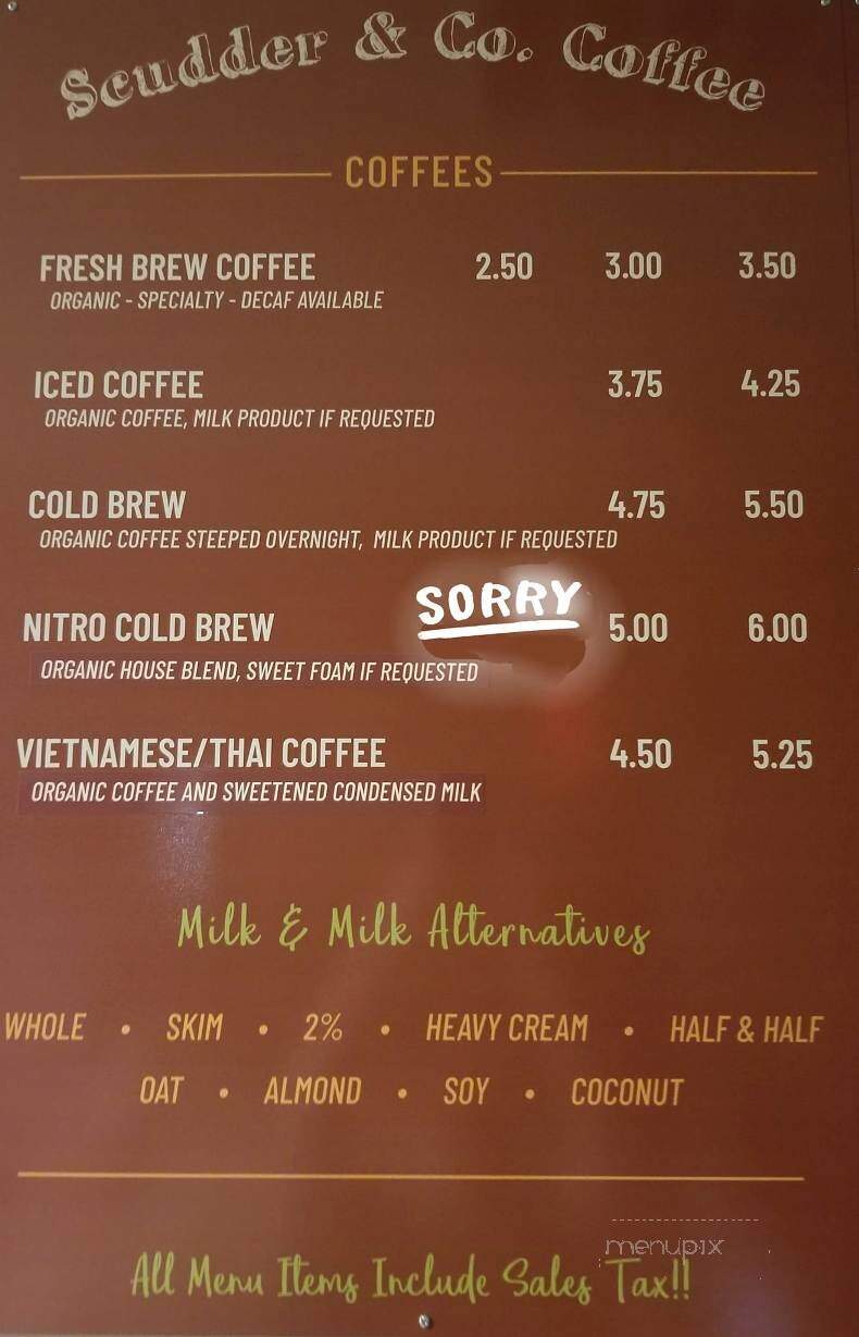 Scudder & Co Coffee - Washington, MO menu_pic