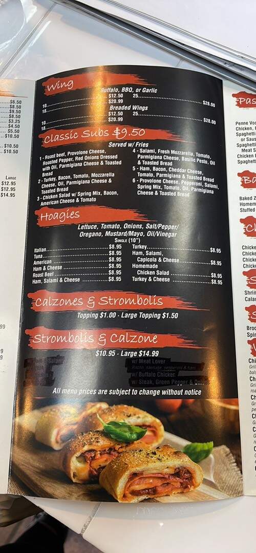 Mateo's Tomato Pie & Restaurant - Hainesport, NJ menu_pic