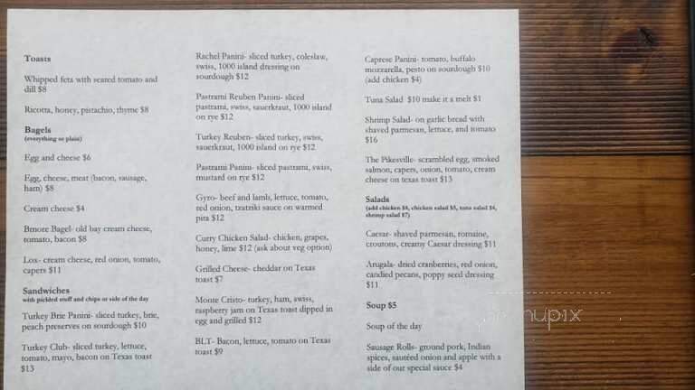 Mindpub Cafe - Baltimore, MD menu_pic