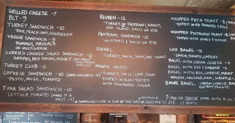 Mindpub Cafe - Baltimore, MD menu_pic
