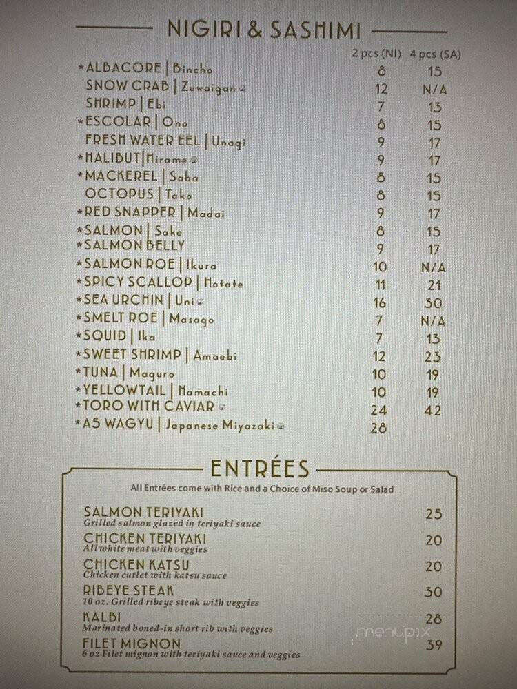 Swan Sushi Seafood Bar - Scottsdale, AZ