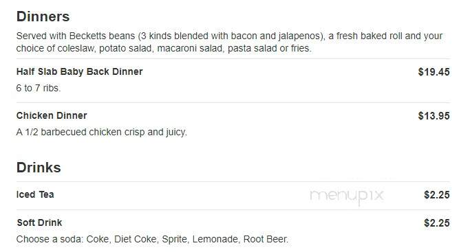 Big B Barbecue - Evansville, IN menu_pic