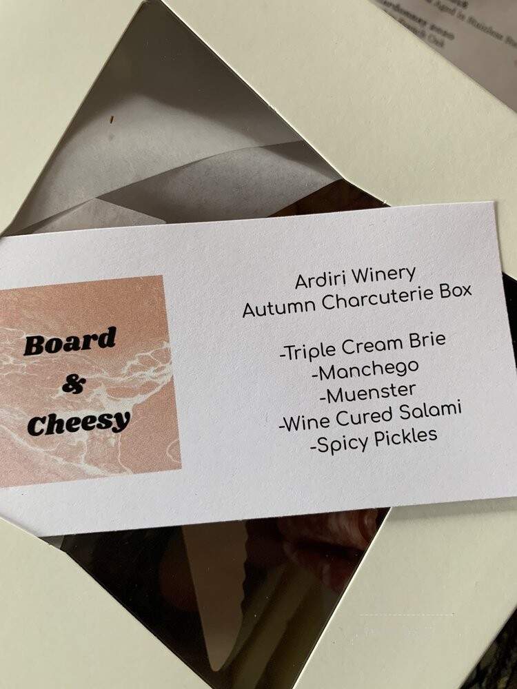 Ardiri Winery & Vineyards - Cornelius, OR menu_pic
