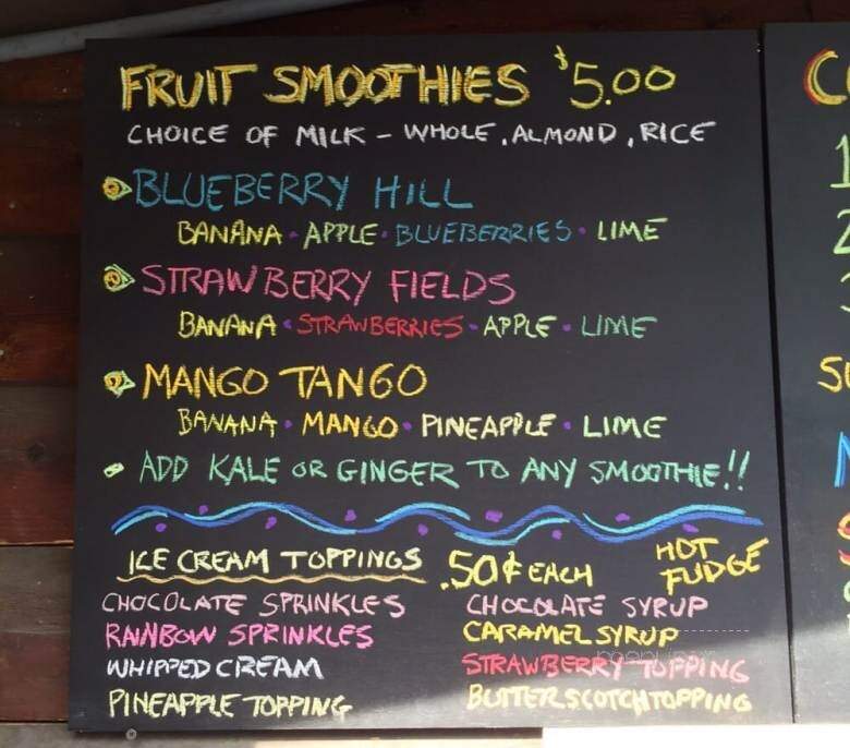 Cabin On King - Shippensburg, PA menu_pic