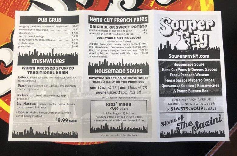 Souper Fry - Merrick, NY menu_pic