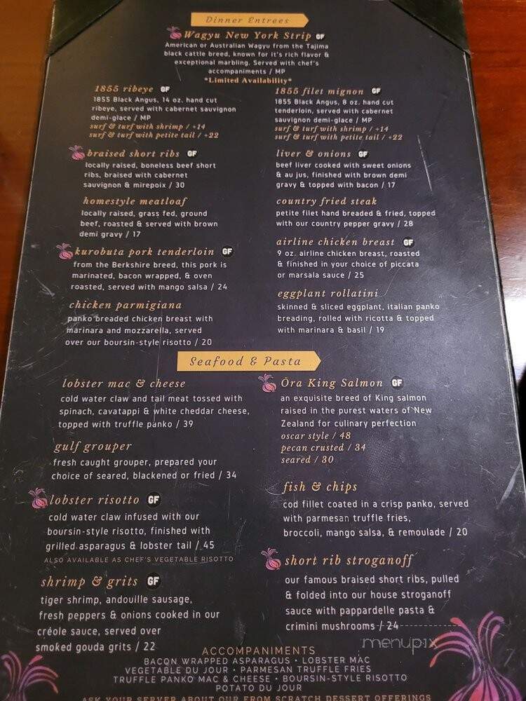The Braised Onion - Ocala, FL menu_pic