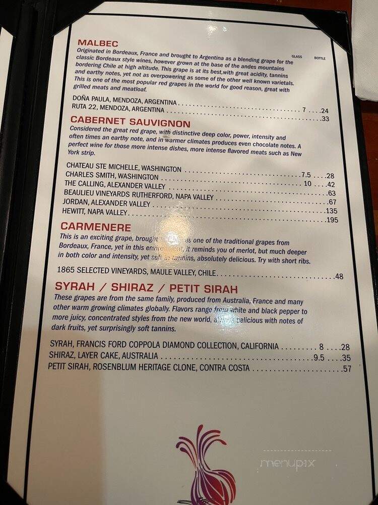 The Braised Onion - Ocala, FL menu_pic