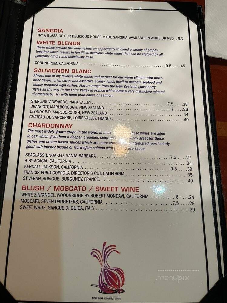 The Braised Onion - Ocala, FL menu_pic