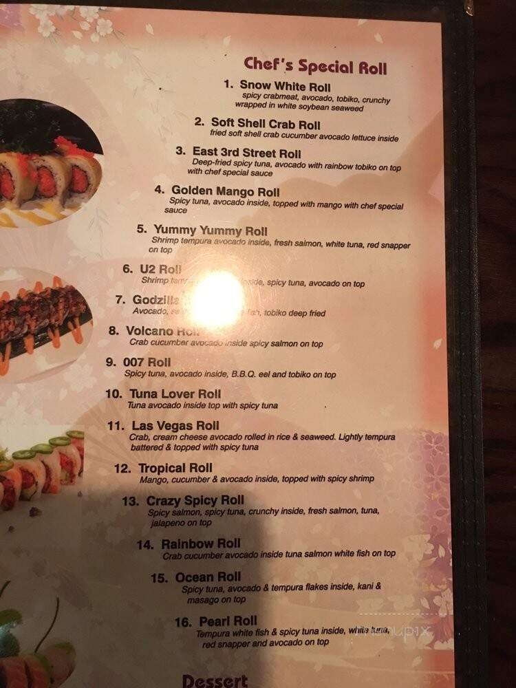 Hana Asian Bistro - Williamsport, PA menu_pic