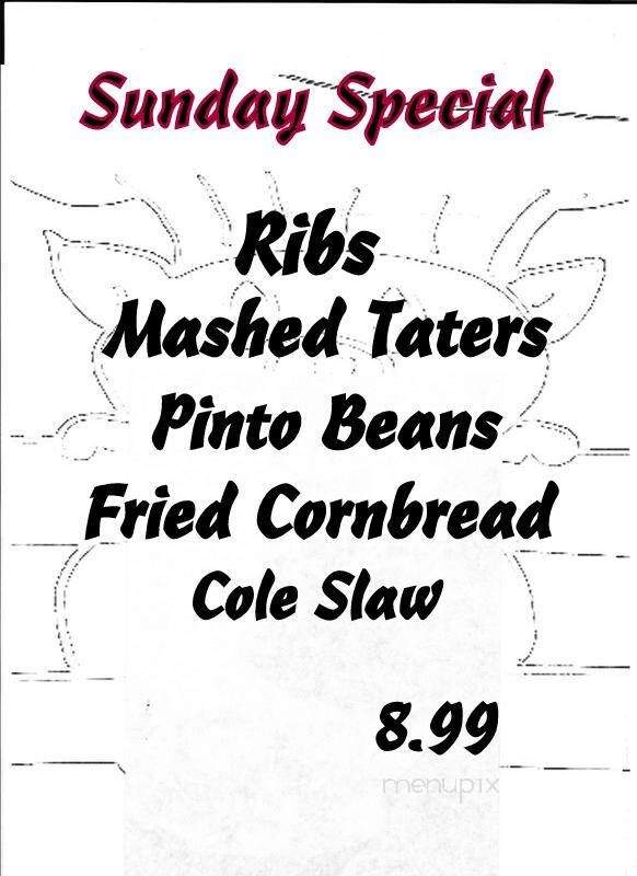 Back Porch Smokehouse - Mount Vernon, KY menu_pic