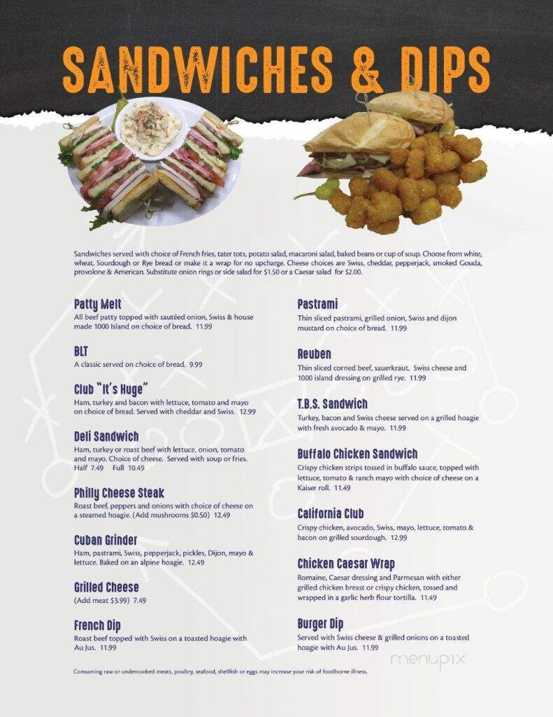 Stimpy's Bar & Grill - Kent, WA menu_pic