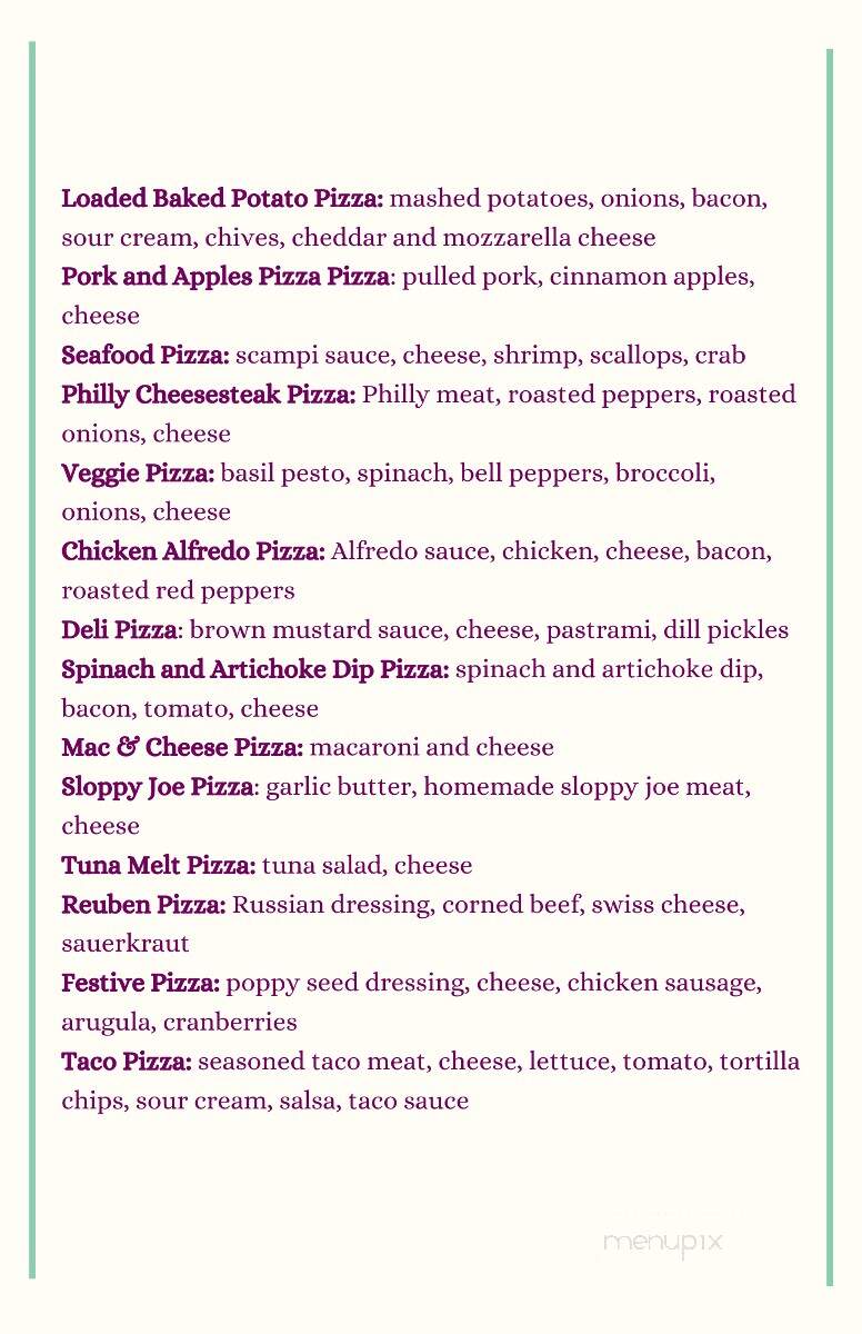 Foxburg Pizza & Country Store - Foxburg, PA menu_pic