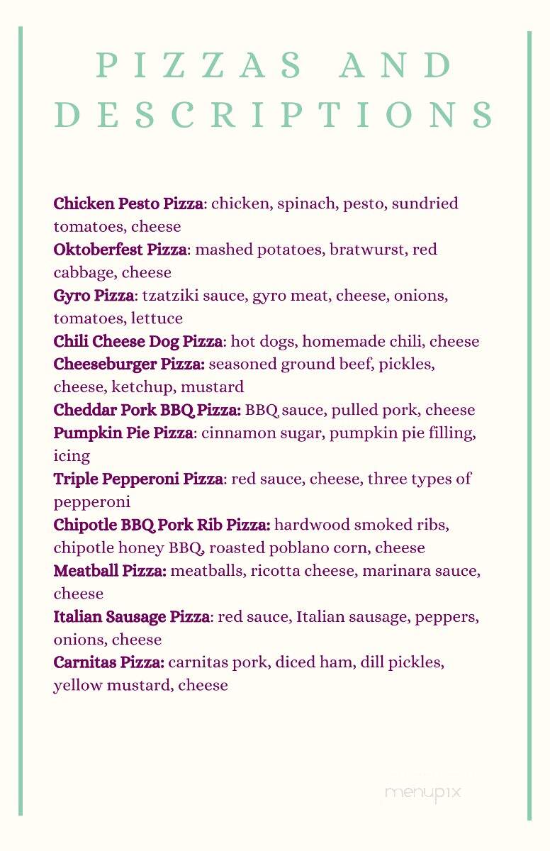 Foxburg Pizza & Country Store - Foxburg, PA menu_pic